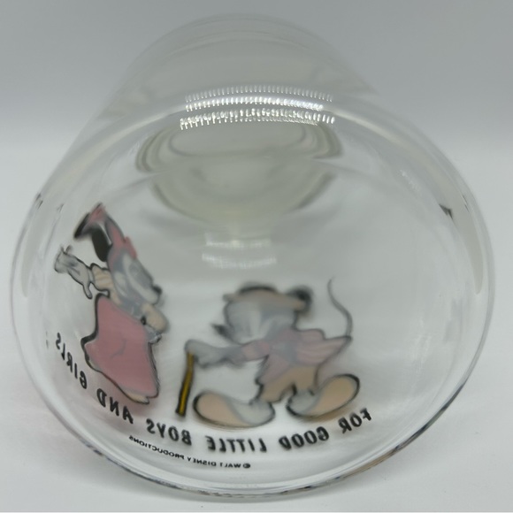 Vintage Mickey & Minnie Mouse Anchor Hocking Glass Candy Jar with Lid. - Picture 5 of 5